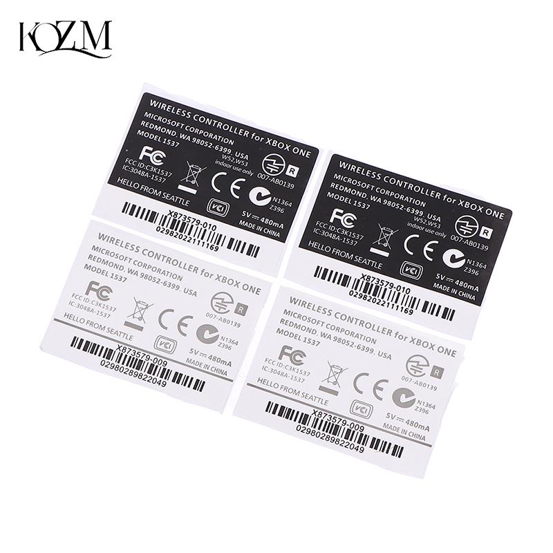 Gaming Controller Phone - 2pcs Black White Lable Seals Sticker