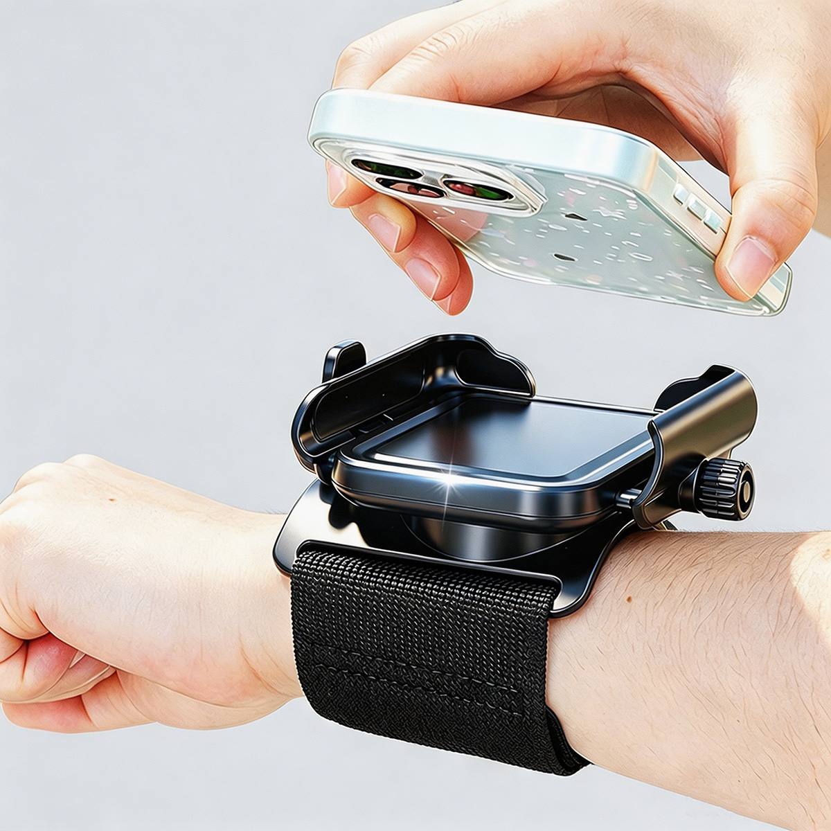 Phone Accessories For Running - Wristband Phone Holder Quick Release 360°