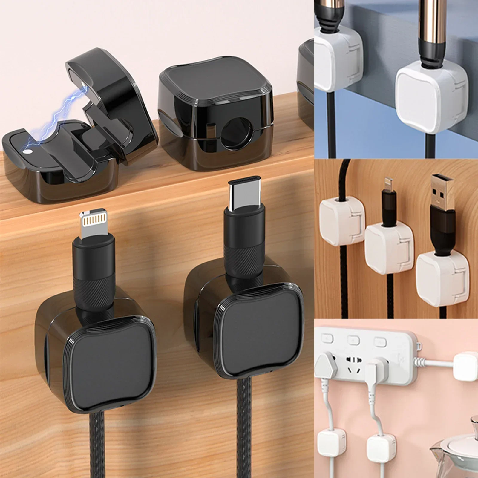 6/12/24PCS Magnetic Cable Orga - Cable Organizer Magnetic ulasan dan harga