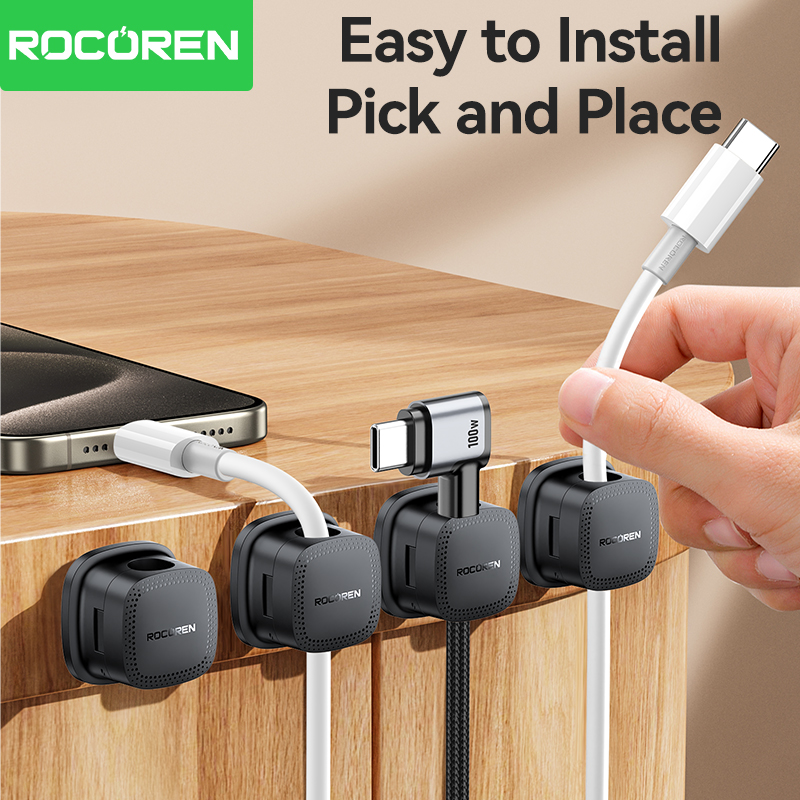 ROCOREN 30PCS Magnetic Cable O - Cable Organizer Magnetic ulasan dan harga