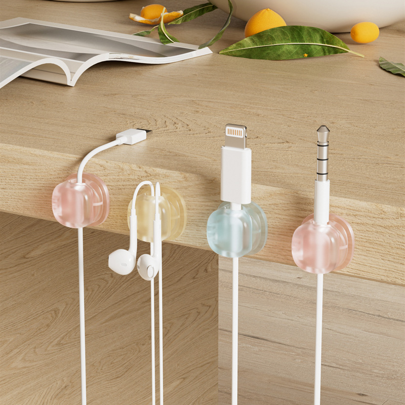 3 Transparent Color Magnetic C - Cable Organizer Magnetic ulasan dan harga