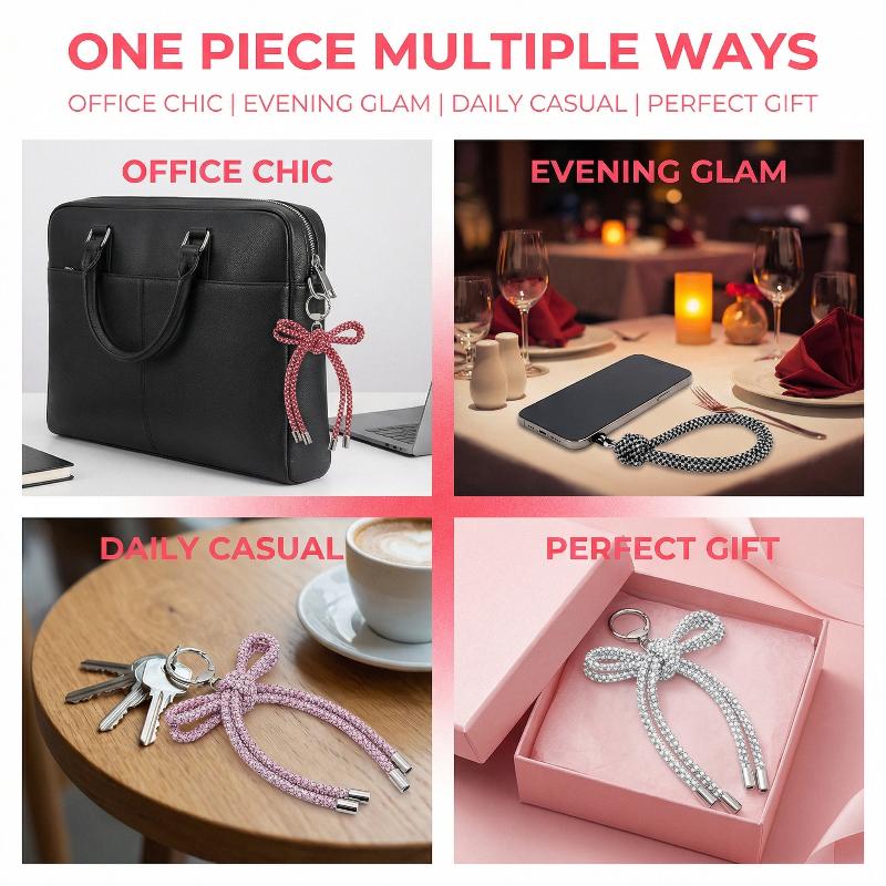 Crystal Butterfly Knot Pendant - Phone Accessories Ideas ulasan dan harga