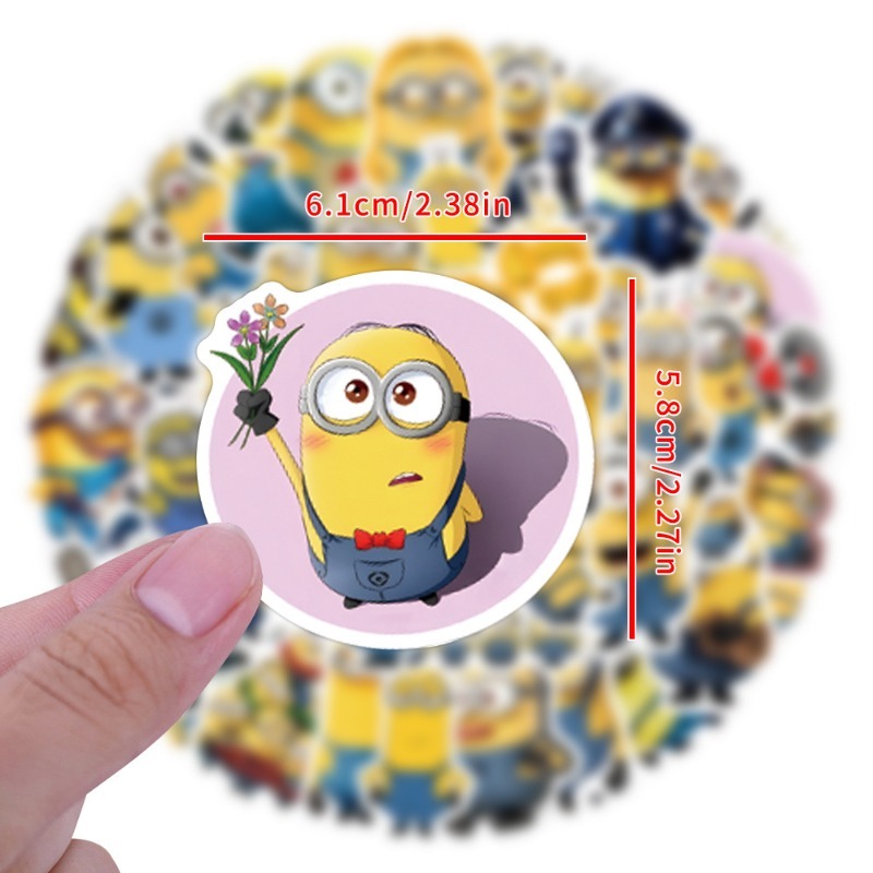 55pcs Minions Cartoon Graffiti - Phone Accessories Ideas ulasan dan harga