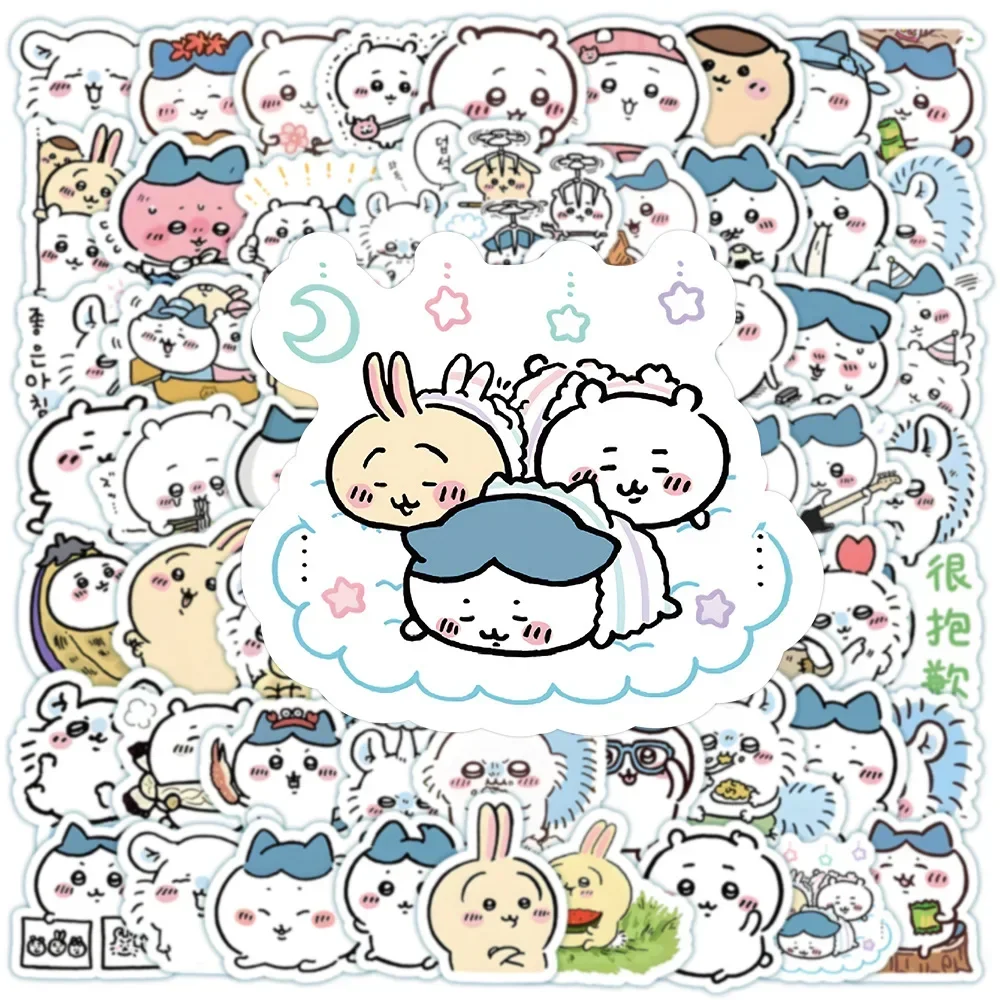 100pcs Cute Chiikawa Stickers  - Phone Accessories For Kids ulasan dan harga