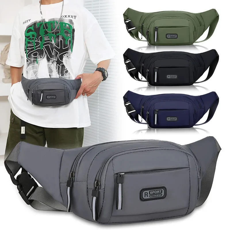Men Canvas Fanny Waist Packs U - Phone Accessories For Running ulasan dan harga