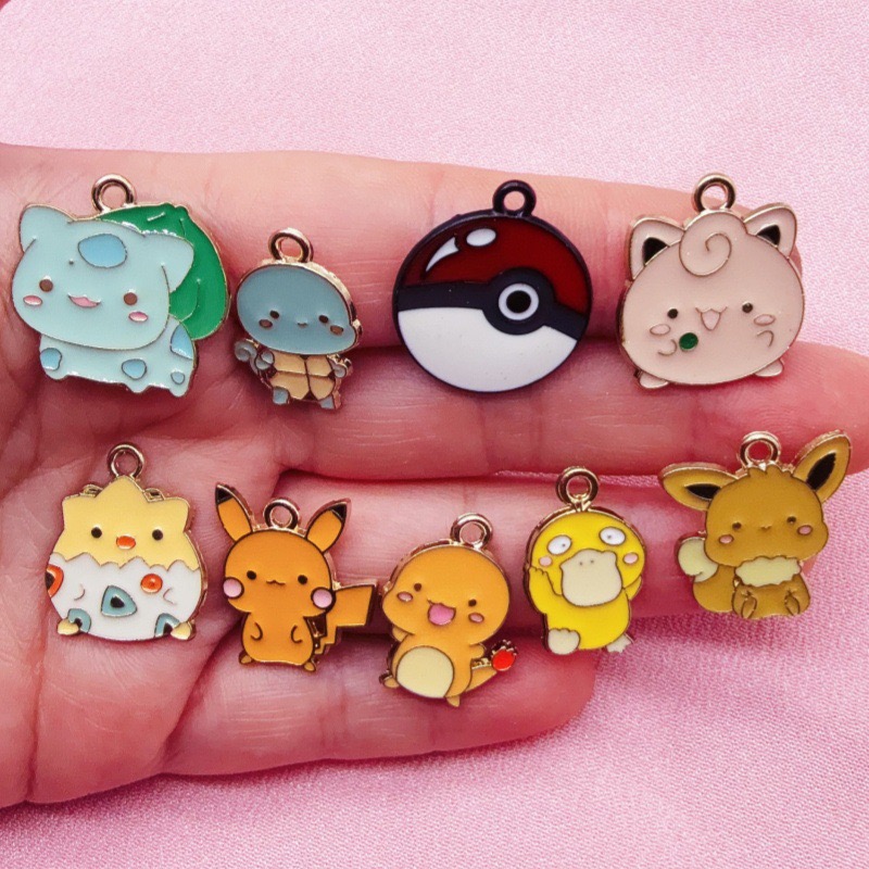 10pcs Cartoon Drip Oil Jewelry - Phone Accessories Jewelry ulasan dan harga