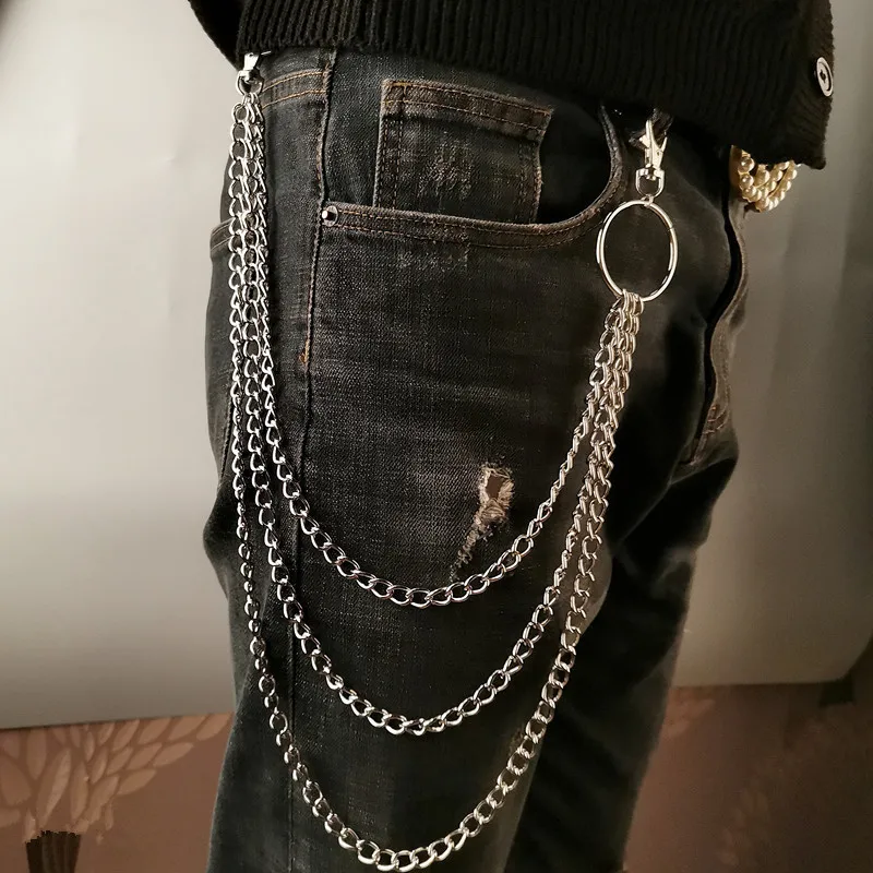 Layer Metal Belt Chain Punk Ho - Phone Accessories Men ulasan dan harga