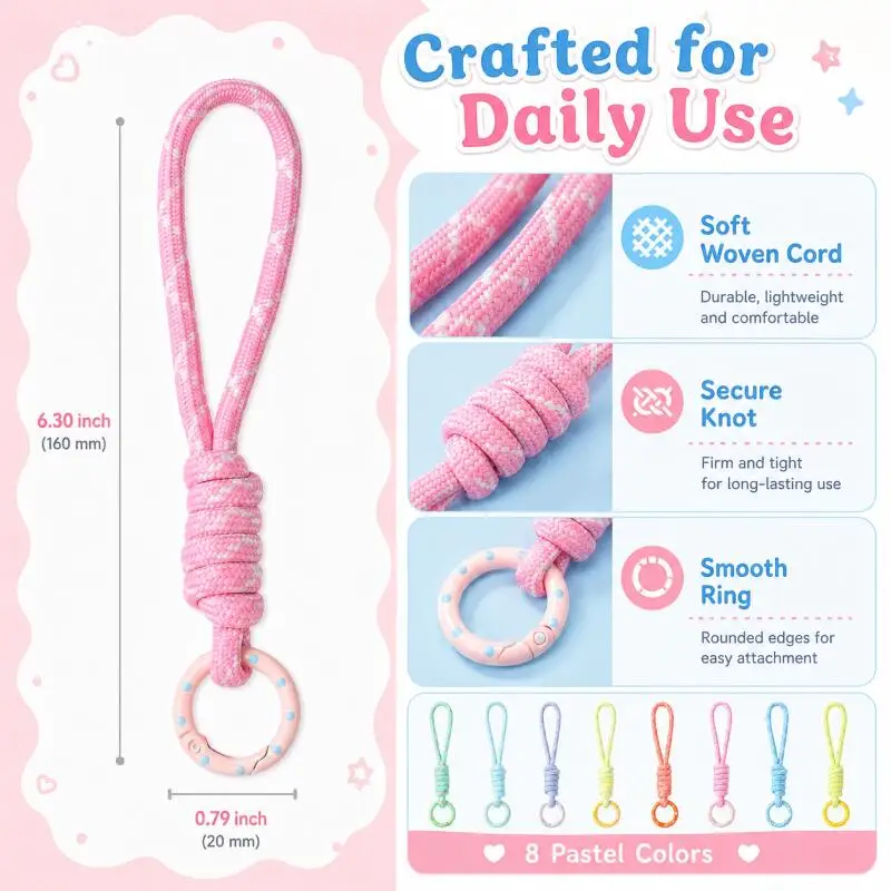 Hand Woven Keychain For Mobile - Phone Accessories Jewelry ulasan dan harga
