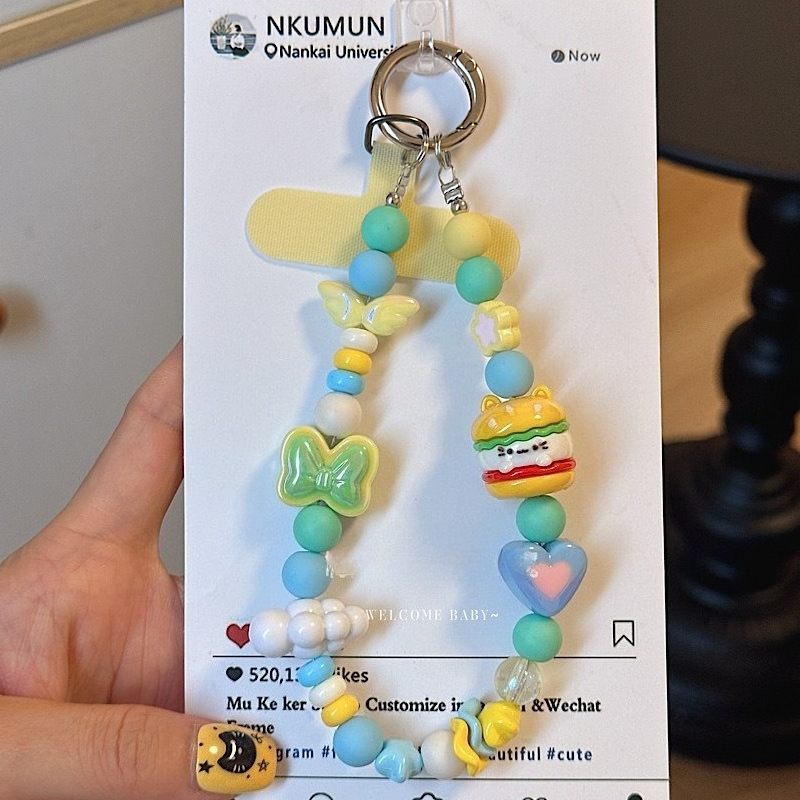 Dopamine Colorful Beaded Phone - Phone Accessories Ideas ulasan dan harga
