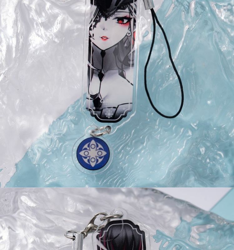 8pcs Anime Keychain Genshin Im - Phone Accessories Jewelry ulasan dan harga