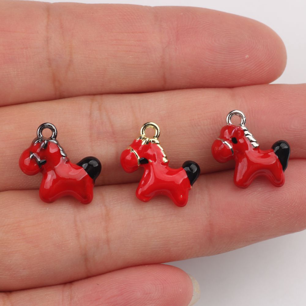 5pcs Cute Small Horse Charms A - Phone Accessories Jewelry ulasan dan harga