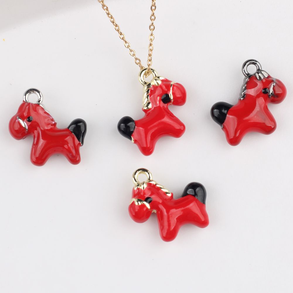 5pcs Cute Small Horse Charms A - Phone Accessories Jewelry ulasan dan harga