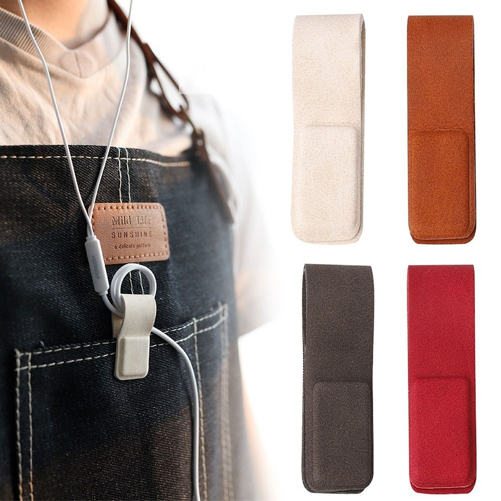 New Leather Earphone Cable Cli - Cable Organizer Magnetic ulasan dan harga