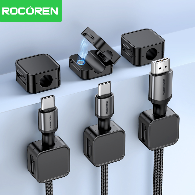 Rocoren magnetic cable clamp c - Cable Organizer Magnetic ulasan dan harga