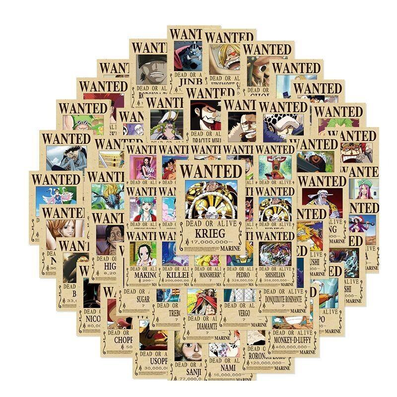 One Piece Sticker 140Pcs Wante - Phone Accessories Poster ulasan dan harga