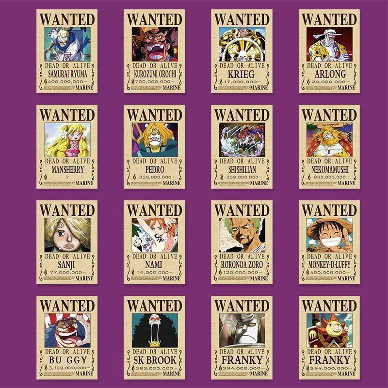 One Piece Sticker 140Pcs Wante - Phone Accessories Poster ulasan dan harga