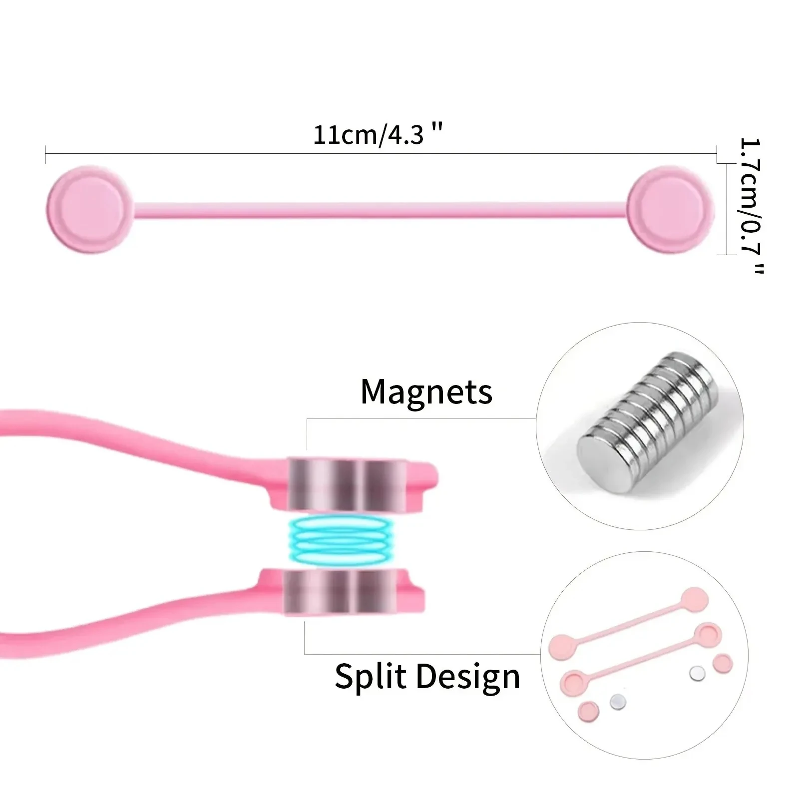 5/3/1PCS Silicone Magnetic Cab - Cable Organizer Magnetic ulasan dan harga