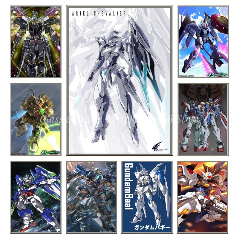 BANDAI Anime Phone Set Gundam  - Phone Accessories Poster ulasan dan harga