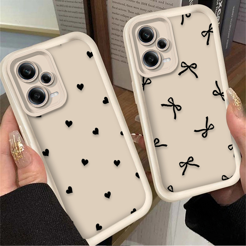 Black Love Heart Bowknot Phone - Xiaomi Redmi Note 13 ulasan dan harga