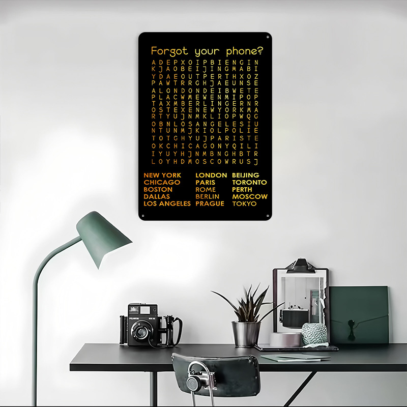 Forgot Your Phone Tinplate Pos - Phone Accessories Poster ulasan dan harga