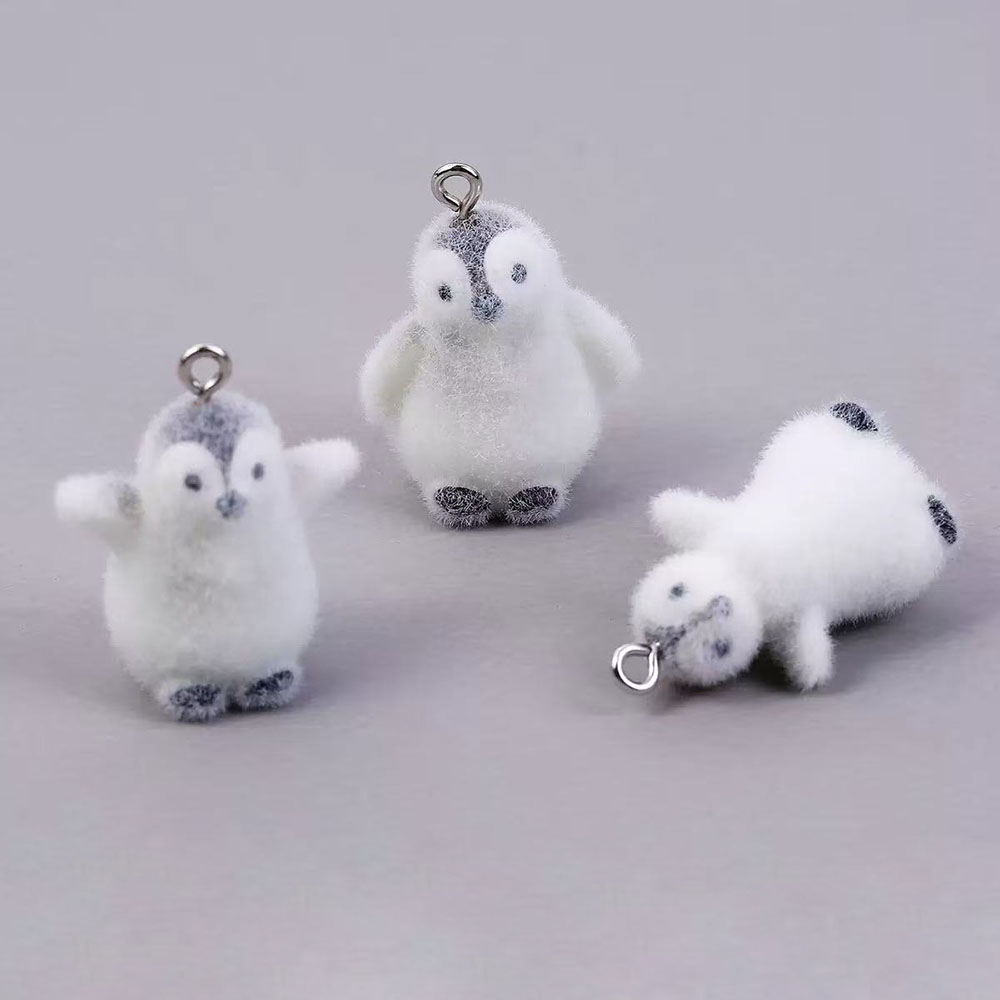 5pcs Flocking Small Penguin Re - Phone Accessories Jewelry ulasan dan harga