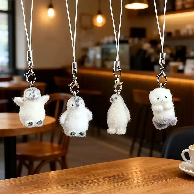 5pcs Flocking Small Penguin Re - Phone Accessories Jewelry ulasan dan harga